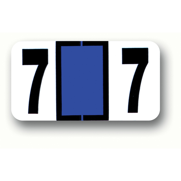 Asp Color Coded Number Labels: 7 Pk 317